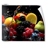 Fototapeta Do Kuchyne Umývateľná Ovocie Voda Čierna Tapeta Nepremokavá 250x60