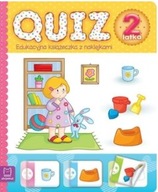 Quiz 2latka Edukacyjna książeczka z naklejkami