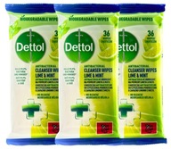 DETTOL Antibakteriálne utierky na umývanie 108 ks