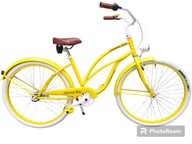 Rower miejski Imperial Bike , damski, rama 20 cali, koła 28 cali, żółty