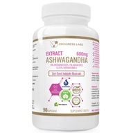 PROGRESS LABS Extrakt Ashwagandha 600 mg 90 kapsúl