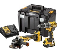 DCK2080P2T DEWALT Zestaw COMBO 18V DCD796 DCG405 2x5Ah Walizka TsTAK