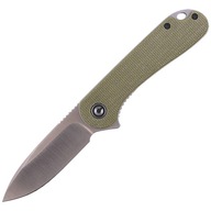 Nóż składany CIVIVI Elementum Flipper Olive Micarta, Satin Finish