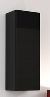 Vitrína čierny lesk 35 x 90 x 32 cm Cama Meble VIGO