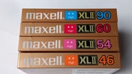Maxell XLII46** XLII54**XLII60**XLII90** 1985r. Japan 4szt, -"Kareta"