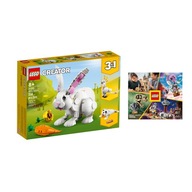 LEGO CREATOR 3 V 1 31133 - Biely králik + KATALÓG LEGO 2024