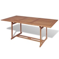 Záhradný stôl 180x90x75 cm masívne teakové drevo