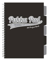 Kolotoč Pukka Pad A4 Project Book Black & Grey čierny