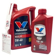 Motorový olej Valvoline max life 5w 40 4l 4 l 5W-40 + 2 iné produkty