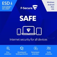 F-Secure SAFE Internet Security 3 PC 1 ROK