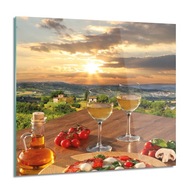 Krajobraz wino owoce Foto szklane ścienne 60x60