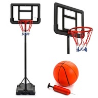Basketbalový kôš nastaviteľný Meteor Toronto + stojan na mobilnú loptu