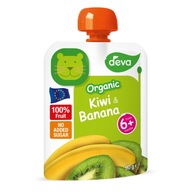 DEVA Organic Mus owocowy kiwi i banan 90g