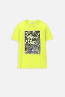 T-shirt Dla Chłopca 134 Limonkowy Koszulka Chłopięca Coccodrillo WC4
