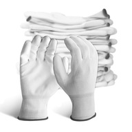 Pracovné rukavice potiahnuté PU biele veľ.6 op.10 PAR