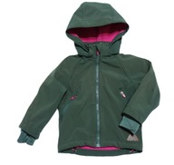 H&M kurtka przejściowa SOFTSHELL grubsza na POLARZE z kapturem 92-98