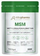 AltoPharma MSM 500mg Organická síra v prášku 1000g Zápaly kĺbov