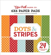 Zestaw papierów Fall Dots & Stripes DS20037 15x15
