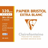 Bristol CLAIREFONTAINE 320g 24x32cm 6ark.