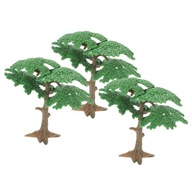 Miniatúrne plastové stromčeky Umelá zeleň 3 ks