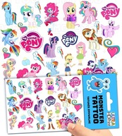 TATUAŻE TYMCZASOWE TYMCZASOWE DLA DZIECI MY LITTLE PONY WZORY ORYGINALNE