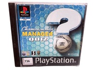 Championship Manager Quiz PS1 PSX