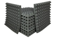 Akustická podložka odhlučnujúca pyramídy 50 x 50 x 5 cm