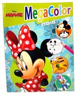 OMAĽOVÁNKA DISNEY MINNIE MEGA COLOR SO SAMOLEPKAMI MIKI DONALD PLUTO DAISY