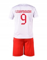 Strój piłkarski Lewandowski Polska koszulka + spodenki 164