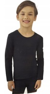 Detské termo tričko Cleve veľkosť 146/152 čierne