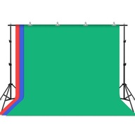 Zestaw/Statyw do mocowania tła fotograficznego Puluz 2x3m + tła fotograficz