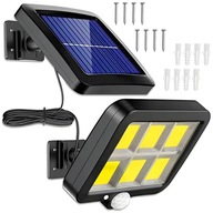 LAMPA SOLARNA LED CZUJNIK RUCHU OSOBNY PANEL COB