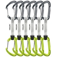 Zestaw 6 ekspresów wspinaczkowych Edelrid Pure Wire 10 cm - Slate/Oasis