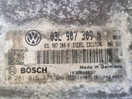 control unit of the engine Volkswagen Passat B7 2011 03L907309