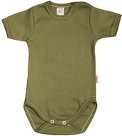 BODY HLADKÁ K/R FARBA KHAKI 100 % Bavlna r 86 KLEKLE