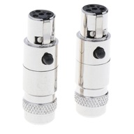 1 pkt (2 ) 4-pinowe gniazdo Mini XLR 5mm