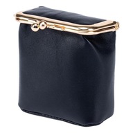 Kožené puzdro na výmenu mincí Clutch Black XS