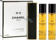 Chanel No 5 3x20ml NÁPLNE EDP WAWA FOLIA MARRIOTT