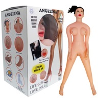 Dmuchana Realistyczna Lalka Miłości Angelina 3D