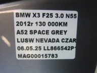 BMW X3 F25 A52 SPACE GREY SZARE door left front left front SZARE