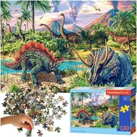 CASTORLAND Puzzle układanka 120 elementów Dinosaur Volcanos - Dinozaury prz