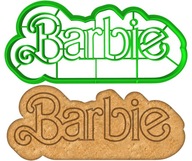 Forma Vykrajovač Perníkov Sušienky Logo Nápis Film Rozprávka Bábika Barbie 12cm