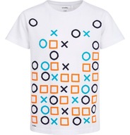 T-shirt chłopięcy Koszulka dziecięca Bawełna biały 140 Retro Tetris Endo