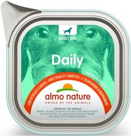 Almo Nature Daily - CIELĘCINA Z MARCHEWKĄ mokra karma dla psa - tacka 300g