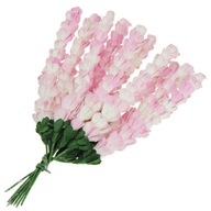 Kwiaty papierowe wrzos 2-tonowy różowy - 10szt