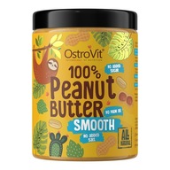 OstroVit Peanut Butter 1 Kg MASŁO ORZECHOWE Smooth Krem Orzechowy BEZ CUKRU