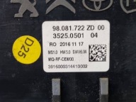vezérlö panel a klímának Peugeot Expert 3 2017 98081722ZD