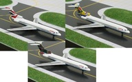 Model Boeing 727-200 British Tri kusy 1:400 HIT