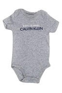 Calvin Klein bodýčko pre chlapčeka Johnny sivé 3 - 6 m