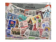 Pakiet 200 znaczków pocztowych - POLSKA